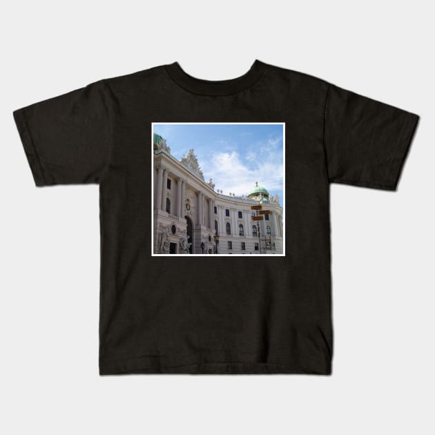 Beautiful Vintage Photography from Vienna Austria Europe Streets of Vienna Discover new places Travel the world Kids T-Shirt by BoogieCreates